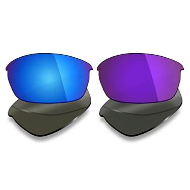 Imagem de Mryok 2 pares de lentes polarizadas de substituição para óculos de sol Oakley Flak Jacket – Opções
