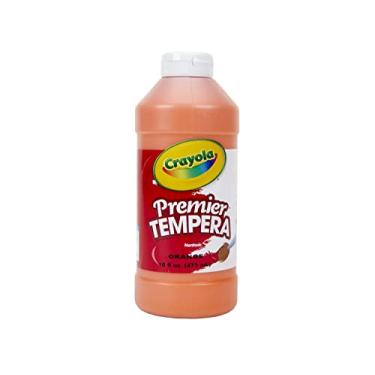 Imagem de Crayola Tinta Têmpera, laranja para crianças, 473 ml