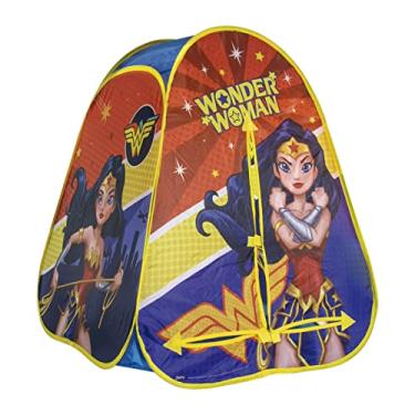 Imagem de Zippy Toys, Barraca Infantil Portátil Mulher Maravilha Liga da Justiça DC Comics Interativo 96cm