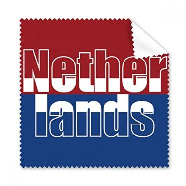 Imagem de Pano de limpeza de tela de telefone com nome da bandeira dos Países Baixos 5 peças