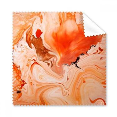 Imagem de Pano de limpeza de mármore branco laranja com padrão moderno, 5 peças