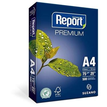Imagem de Kit c/ 4 Pacotes Papel Sulfite A4 75gr. 210 X 297mm Premium 2000 fls - Report