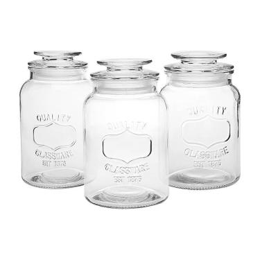 Imagem de Jogo de Potes Herméticos de Vidro 3 peças - Casambiente