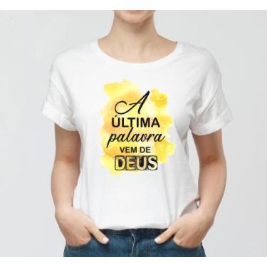 Imagem de Blusa T-Shirt Camiseta Feminina Estampada, Estampas Evangélica - Innov