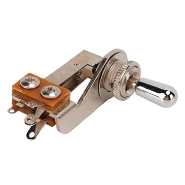 Imagem de Seletor de captador, chave seletora de 3 vias durável em forma de L para guitarras elétricas LP(chapéu de prata)