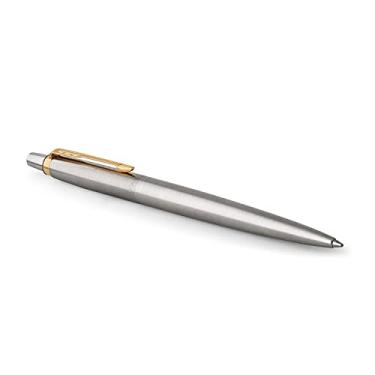 Imagem de Caneta de gel PARKER Jotter (aço inoxidável com peças cromadas, ponta de escrita média com 0,7 mm, caixa de presente).