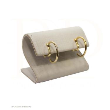 Imagem de Bp Brinco De Pressao Argola De 1,50 Cm Metal Banhado Dourado