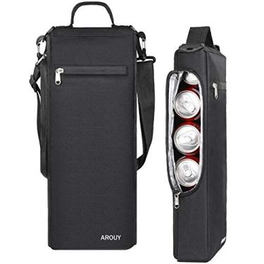 Imagem de AROUY - Bolsa Térmica de Golfe - Refrigerador Pequeno e Macio - Acomoda até 6 Latas ou Duas Garrafas de Vinho
