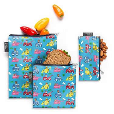 Imagem de Simple Modern Sacos reutilizáveis para lanche da Ellie – Armazenamento de alimentos, 3 unidades, aventuras da Patrulha Canina