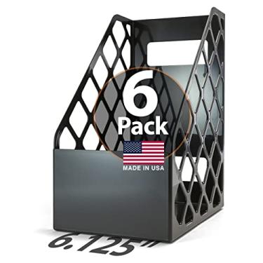 Imagem de Officemate Arquivo de revista grande reciclado, preto, Preto, 6 Each