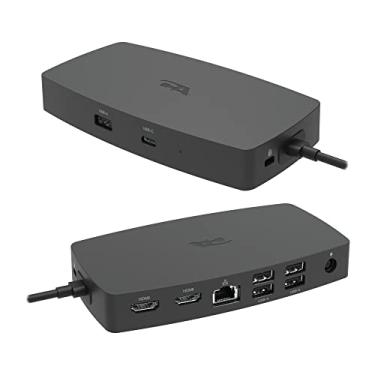 Imagem de Estação de ancoragem CA Essential para laptop (DS-1000) – Estação de ancoragem USB-C com dois monitores HDMI 4K, seis portas USB, porta Ethernet, alimentação para laptop, compatível com TAA