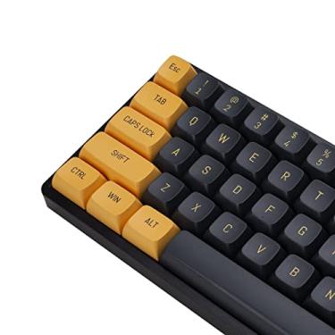 Imagem de Teclas preto Keycaps, conjunto completo de 148 teclas, perfil CSA, layout em inglês (EUA)