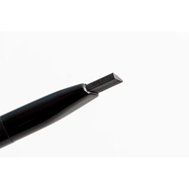 Imagem de (Black) - Triangular Point Eyebrow Pencil with Built-in Spoolie Brush for Easy on the Go Application in Black