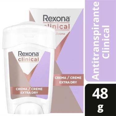 Imagem de Desodorante Rexona Clinical Extra Dry Antitranspirante em Creme Stick Feminino com 48g 48g