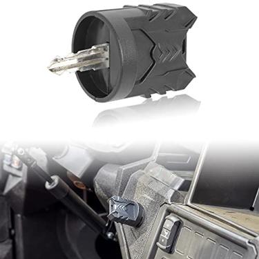 Imagem de SAUTVS Suporte de chave esportivo para Polaris RZR Ranger Sportsman, capa rígida para chave de ignição com orifício para acessórios gerais Polaris RZR Ranger Sportsman (1 peça)