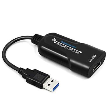 Imagem de Microware Placa de captura de áudio e vídeo, HDMI para USB 3.0, Full HD até 1080p 60fps Gravador de vídeo ao vivo para aquisição de alta definição de laptop, transmissão ao vivo