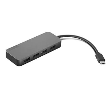 Imagem de Lenovo Hub USB-C para 4 portas USB-A, divisor USB para laptops, GX90X21431, cinza ferro