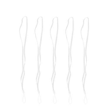 Imagem de 5 Unidades Cordões De Telefone Cordão De Aperto Cordão De Pescoço Alças De Pescoço Chaveiro Celular Branco