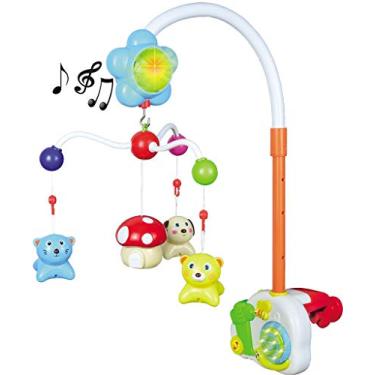Imagem de Móbile Musical Divertido Animais Inteligente Bebê Canta 26 Músicas Acende Luz Estimula Coordenação Motora Original Zoop Toys Modelo ZP00118