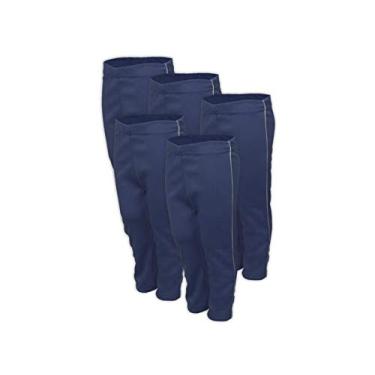 Imagem de Kit 5 Calça Helanca Infantil Azul Marinho Tamanho 02