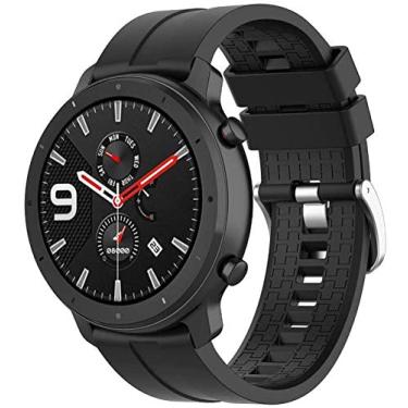 Imagem de Pulseira 22mm Amazfit GTR 47mm Stratos Galaxy 46mm Gear S3 - Danet (Preto)