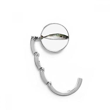 Imagem de Gancho de mesa preto longo para atividades de peixes do oceano gancho de mesa com fecho decorativo dobrável