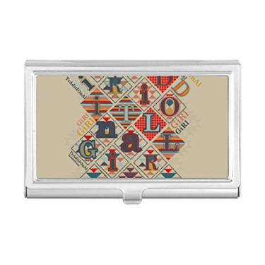 Imagem de Porta-cartões de visita com estampa de fichas para jogar utensílios de jogos, porta-cartões