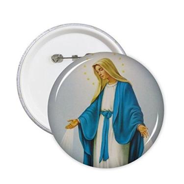 Imagem de Religião cristianismo, marco mundial, pintura a óleo clássica, La Virgen Maria, design de arte, ilustração, desenho, broches, decoração de roupas, 5 peças