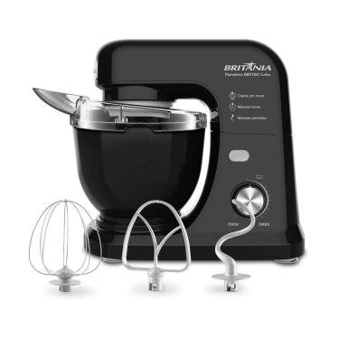 Imagem de Batedeira Planetária Britânia BBP700 Turbo 12 Vel. + Anti Respingo 4L 700W Preta