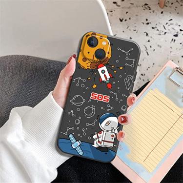 Imagem de Space Star Astronaut Cute Case For iPhone 11 13 12 Pro Max XR X XS Max 8 7 6 6S Plus soft silicone Black Phone Cover Capa,S00014,For iPhone XR
