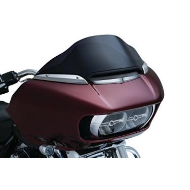 Imagem de Kuryakyn Acessório de realce de motocicleta 6913: acabamento de ventilação de carenagem para motocicletas Harley-Davidson 2015-19, cromado