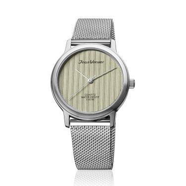 Imagem de Relógio De Pulso Jean Vernier JV03095 Masculino Prata-Masculino