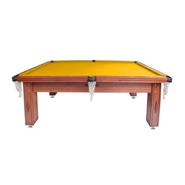 Imagem de Mesa de Sinuca Bilhar Dinâmica Diversões Classic Yellow Semioficial 2,20x1,20m-Unissex