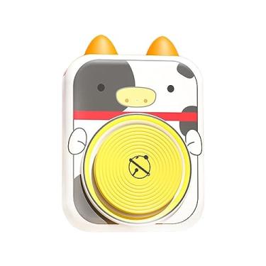 Imagem de UGPLM Roda de oleiro para crianças, conjunto de artesanato para crianças, fofo com ferramentas, pigmentos e avental Máquina de cerâmica elétrica, conjunto, vaca