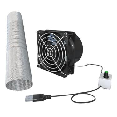 Imagem de Generic Exaustor de parede, silencioso, alta velocidade, galpões, iate, tubo, ventiladores para janela, banheiro, escritório, Ventilador Único Tubo 1M