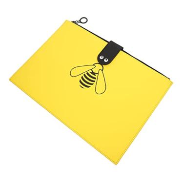 Imagem de Hemobllo Saco De Arquivo De Escritório Pastas De Papel Pasta De Arquivo De Plástico Sacos Zip De Plástico Organizador De Documentos Tamanho Carta A4 Organizador De Recibos Tamanho Carta