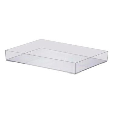 Imagem de Bandeja Organizadora Cristal Luxxor 34,5X25x4,7cm Acrilico - Paramount