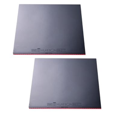 Imagem de Generic 2x raquete de tênis de mesa borracha ping pong protetor folha prático acessórios esportivos feminino masculino substituição durável, preto