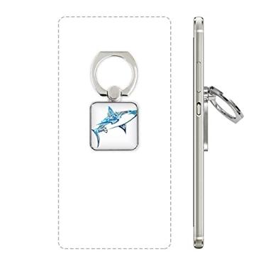 Imagem de Anel de celular quadrado de peixe, biologia, tubarão, oceano, azul, suporte universal, presente