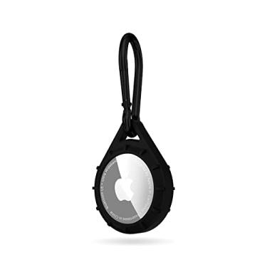 Imagem de Pelican Anel protetor de clipe para Apple AirTags com clipe de mosquetão – Suporte – Capa – Preto