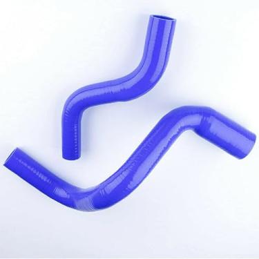 Imagem de JOIUYOLJ Mangueira de radiador de silicone de 3 camadas para Proton Gen 2 Waja Satria Neo Exora 1.6L CamPro transmissão manual (azul)