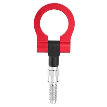 Imagem de Guarnição Do Engate Do Reboque Do Carro, Laço Dianteiro Do Reboque Do Gancho Do Reboque Do Carro De Alumínio, Acessórios Dianteiros E Traseiros De Corrida Do Amortecedor Para A Série E(Vermelho)