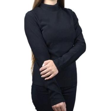 Imagem de Blusa Feminina Facinelli Bay Mooncity Térmica Preta - 678028-Feminino