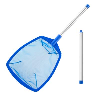 Imagem de Rede de escumadeira de piscina, rede de spa para banheira de hidromassagem com mastro, 67 cm, ancinho de escumadeira de malha ultrafina, rede de escumadeira de folhas de piscina com haste de alumínio,