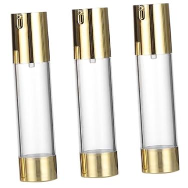 Imagem de 3pcs Frasco de loção a vácuo Recipiente de viagem cosmético a vácuo Loção Recipiente de viagem Frascos de bomba sem ar Frasco de base Recipiente de base de viagem Dispensador de bomba recarregável / 1