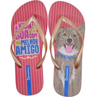 Imagem de Chinelo Dedo Feminino Dia a Dia Praia Passeio Pets Lovers Ipanema 27005