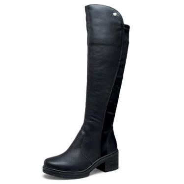 Imagem de Bota Pink Cats Over Tratorada V4003 Preto