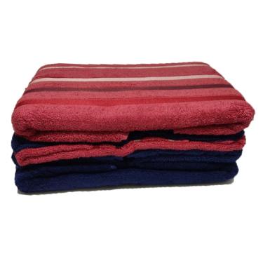 Imagem de Jogo de Banho Teka 500g/m² 5 Pçs Macia Boa Absorção Fio Penteado Azul e Rosa Lumiere 
