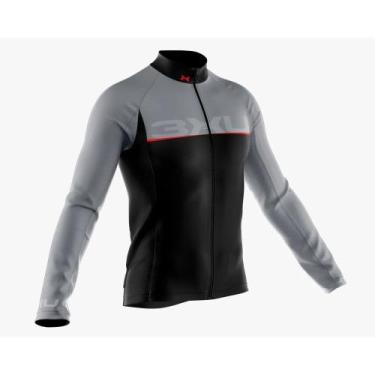 Imagem de Camiseta Manga Longa Ciclismo Masculina Refactor Titanium Vermelho - S