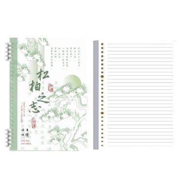 Imagem de Caderno simplificado de folha solta com bobina PP com superfície macia espessa e caderno de cópia de linha horizontal-B5-B